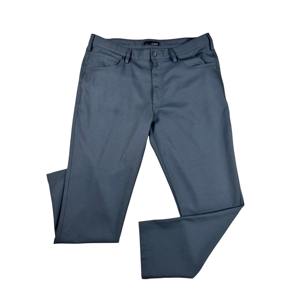 Oobe Mens Casual Pants 36x30 Dark Gray Straight Leg Five Pocket Trousers